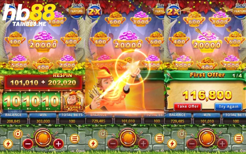 Trải nghiệm nổ hũ Robin Hood đáng giá tại Hb88